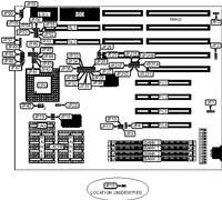 VISIONEX   PCI/VESA MOTHERBOARD (VER. 1.0)